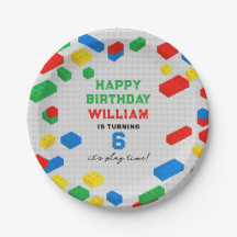 かわいいカラフルレンガ建物ブロック子供の誕生日