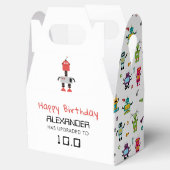 かわいいカラフルロボット子供ロボット誕生日パーティー フェイバーボックス (オープン)