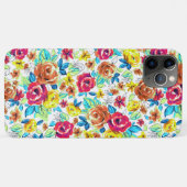 かわいいカラフルヴィンテージバラパターン Case-Mate iPhoneケース (裏面(横))