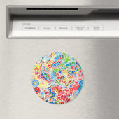 かわいいカラフルヴィンテージフローラ マグネット (インサイチュ (食洗機))