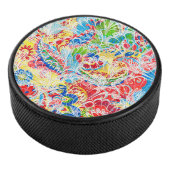 かわいいカラフルヴィンテージフローラiPhoneウォレットケース アイスホッケーパック (3/4)