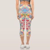 かわいいカラフルヴィンテージフローラiPhoneウォレットケースSe カプリレギンス (裏面)