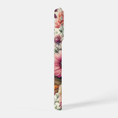 かわいいカラフルヴィンテージ花房 iPhoneケース (右側面)