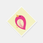 かわいいカラフル予測できなの鳥のナプキン スタンダードカクテルナプキン (角)