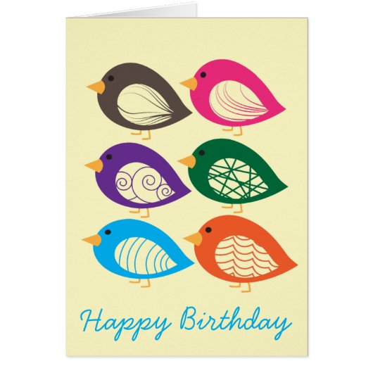 かわいいカラフル予測できなの鳥 (正面)