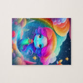 かわいいカラフル人魚 ジグソーパズル (横)