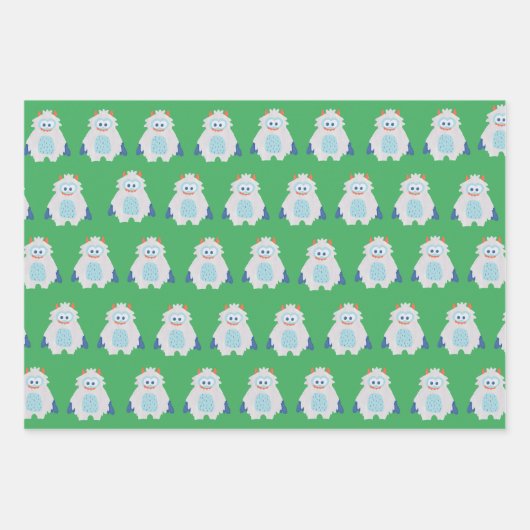 かわいいカラフル休日の漫画のパターンの子供 ラッピングペーパーシート (正面)