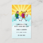 かわいいカラフル先生名刺 名刺 (正面)