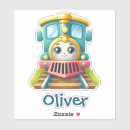 かわいいカラフル列車 シール