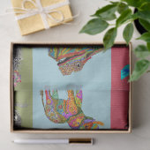 かわいいカラフル動物の品揃えティッシュペーパー 薄葉紙 (ギフト)