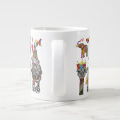 かわいいカラフル動物の品揃えマグ ジャンボコーヒーマグカップ (裏面)