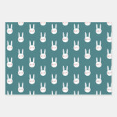 かわいいカラフル動物パステルミニマル ラッピングペーパーシート (正面)