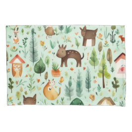 かわいいカラフル動物 枕カバー