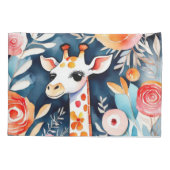 かわいいカラフル動物 枕カバー (裏面)