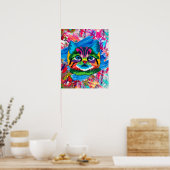 かわいいカラフル子猫お洒落 ポスター (キッチン)