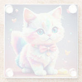 かわいいカラフル子猫–84301 ガラスコースター (裏面)