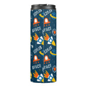 かわいいカラフル宇宙アドベンチャーパターン タンブラー (裏面)