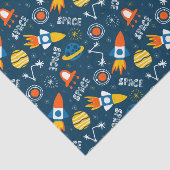 かわいいカラフル宇宙アドベンチャーパターン 薄葉紙 (詳細)