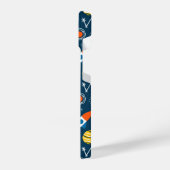 かわいいカラフル宇宙アドベンチャーパターン iPhoneケース (左側面)