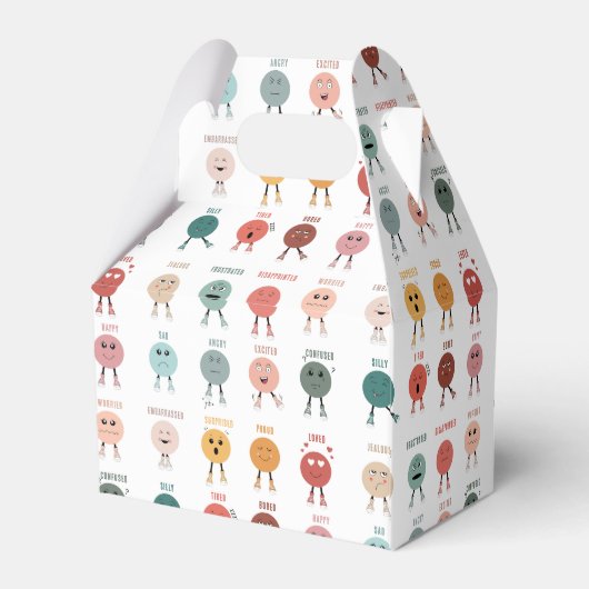 かわいいカラフル感覚感情顔表 フェイバーボックス (裏面サイド)