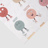 かわいいカラフル感覚感情顔表 薄葉紙 (詳細)