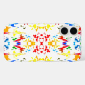 かわいいカラフル抽象スプラッター Case-Mate iPhoneケース (裏面 (横))