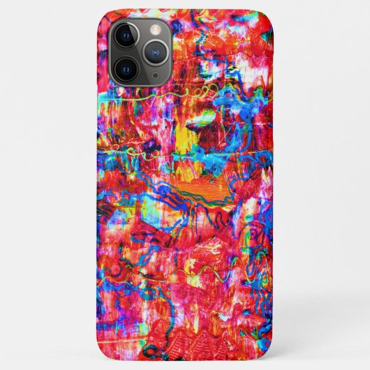 かわいいカラフル抽象波アート Case-Mate iPhoneケース (裏面)