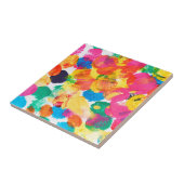 かわいいカラフル抽象画 タイル (側面)