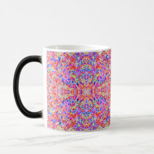 かわいいカラフル抽象的な線の絵画 モーフィングマグカップ