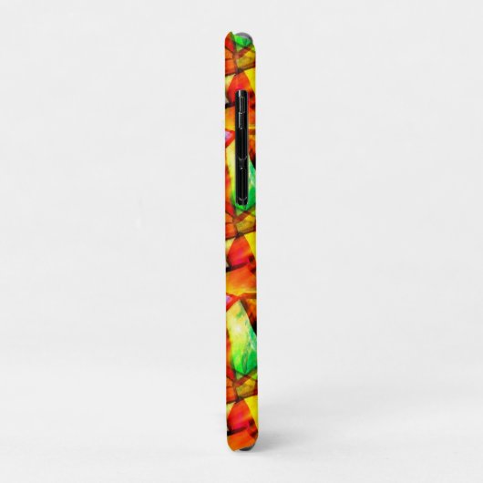 かわいいカラフル抽象芸術のシームレスな三角形パターン Case-Mate iPhoneケース (裏面/左)