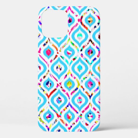 かわいいカラフル抽象芸術のジグザグ模様 Case-Mate iPhoneケース (裏面)