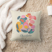 かわいいカラフル抽象芸術シェイプデザインパーソナライズされた クッション (ブランケット)