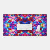 かわいいカラフル抽象芸術ジュエリーテクスチャ デスクマット (キーボード&マウス)