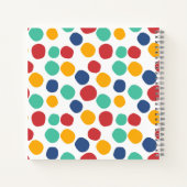 かわいいカラフル抽象芸術パターンのスケッチ ノートブック (裏面)