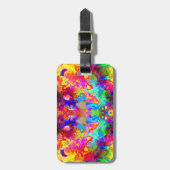 かわいいカラフル抽象芸術ファントム装飾用クッション ラゲッジタグ (正面縦)