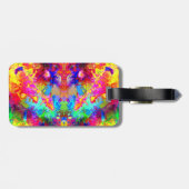 かわいいカラフル抽象芸術ファントム装飾用クッション ラゲッジタグ (裏面横)