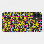 かわいいカラフル抽象芸術フローラ Case-Mate iPhoneケース (裏面(横))