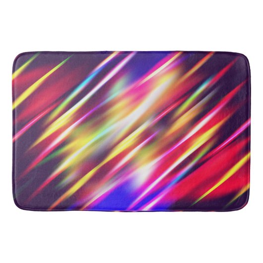 かわいいカラフル抽象芸術ライン装飾用クッションiPhone w バスマット (正面)