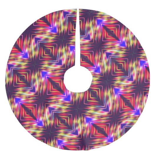 かわいいカラフル抽象芸術ライン装飾用クッションiPhone w ブラッシュドポリエステルツリースカート (正面)