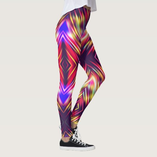 かわいいカラフル抽象芸術ライン装飾用クッションiPhone w レギンス (右)