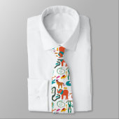 かわいいカラフル抽象芸術動物の子ども ネクタイ (タイ)