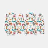 かわいいカラフル抽象芸術動物子供の誕生日パーティー フェイバーボックス (折り畳みなし)