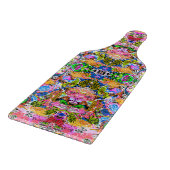 かわいいカラフル抽象芸術混合ペイズリー花 カッティングボード (角)