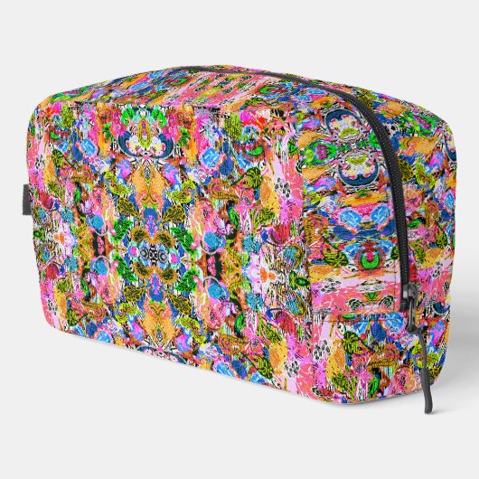 かわいいカラフル抽象芸術混合ペイズリー花 ドップキット (右コーナー)