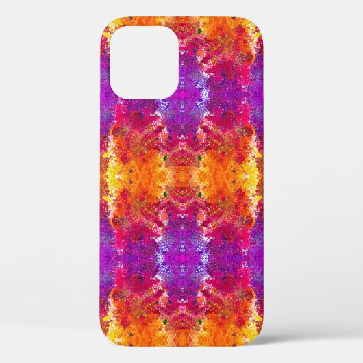 かわいいカラフル抽象芸術絵を描(ばちゃばちゃ)跳ねる Case-Mate iPhoneケース (裏面)
