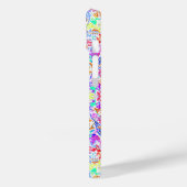 かわいいカラフル抽象芸術花のパターン Case-Mate iPhoneケース (裏面 / 左)