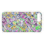 かわいいカラフル抽象芸術花 Case-Mate iPhoneケース (裏面(横))