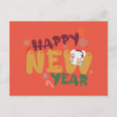 かわいいカラフル新年の願い シーズンポストカード (正面)