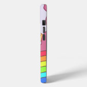 かわいいカラフル明るいユニコーンとレインボーアート Case-Mate iPhoneケース (裏面 / 左)