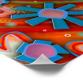 かわいいカラフル明るさが心に残る ポスター (角)